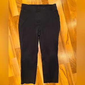 SPANX pull on black ankle pant size medium stretch‎